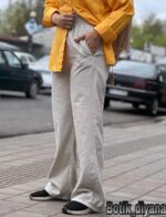 شلوار بگ نازک کتان