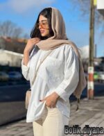 شومیز لینن پایین هلال آروشا