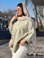 شومیز لینن پایین هلال آروشا