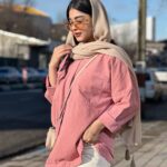 شومیز لینن پایین هلال آروشا