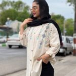 شومیز گلدوزی لینن