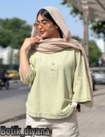 شومیز لینن سوزنی