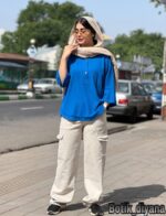 شومیز لینن سوزنی