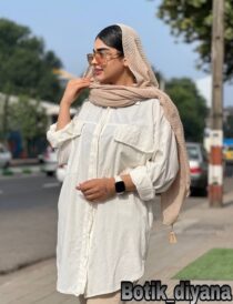 شومیز جیب در دار سایز بزرگ