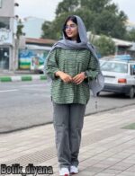 شومیز راه راه مدل نلا