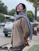 شومیز راه راه مدل نلا