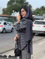 شومیز راه راه مدل نلا
