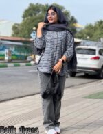 شومیز راه راه مدل نلا