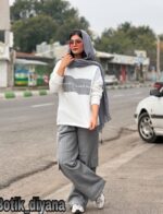 ست دورس و شلوار کارگو مدل دنسا
