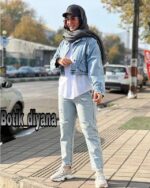 کت کراپ جین آف مدل تیارا