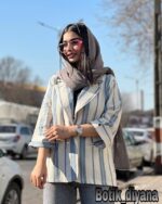 کت لینن راه راه