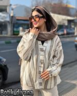شومیز راه راه مدل دلبهار