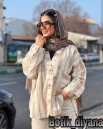 شومیز راه راه مدل دلبهار