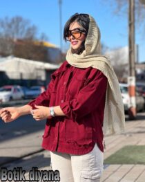 شومیز کتان مدل سارمکو