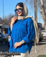 شومیز کتان مدل سارمکو