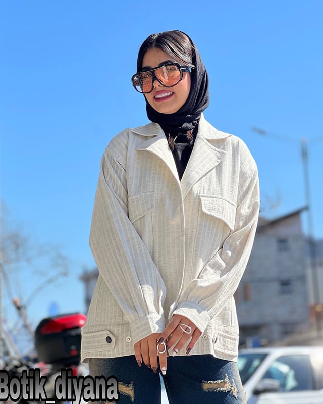 کت لینن مدل آتنا