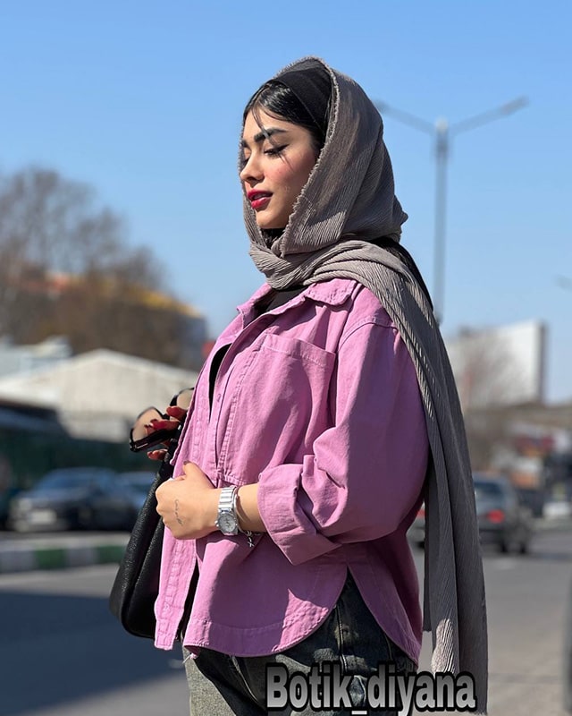 شومیز کتان مدل آسا