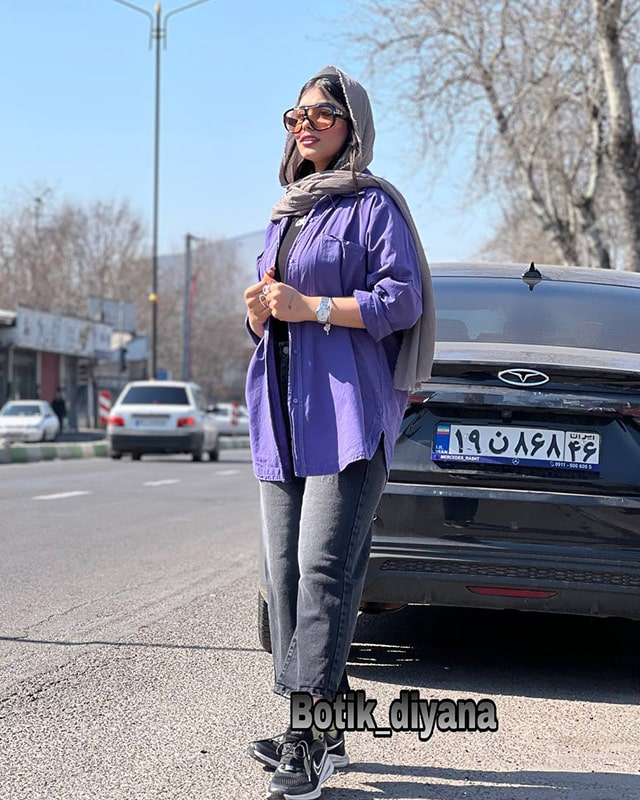 شومیز کتان پایین هلال