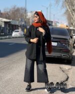شومیز کتان پایین هلال