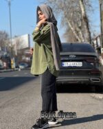 شومیز کتان پایین هلال