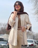شومیز کتان جیب در دار