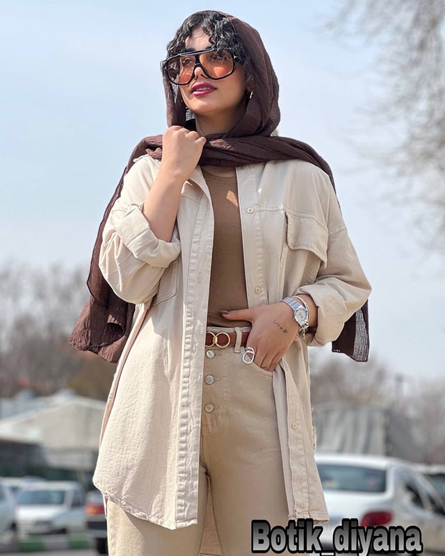 شومیز کتان جیب در دار