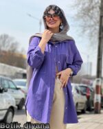 شومیز کتان جیب در دار