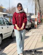 شومیز کتان مدل سیناز