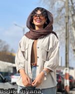 شومیز کتان مدل سیناز