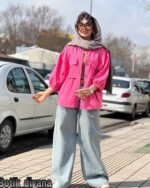 شومیز کتان مدل سیناز