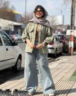 شومیز کتان مدل سیناز