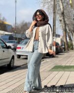 شومیز کتان مدل سیناز