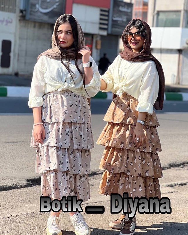 ست شومیز دامن مدل پینترست
