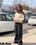 کت کراپ لینن مدل رزیتا