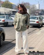 شومیز کتان مدل آرمانه