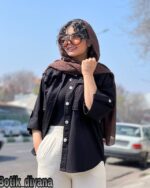 شومیز کتان مدل آرمانه