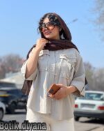 شومیز کتان مدل آرمانه