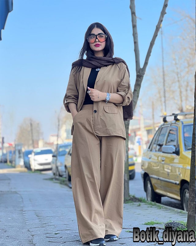کت و شلوار لینن مدل شکوه