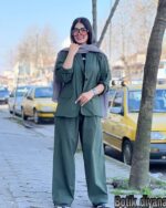 کت و شلوار لینن مدل شکوه