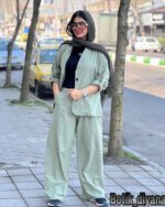 کت و شلوار لینن مدل شکوه