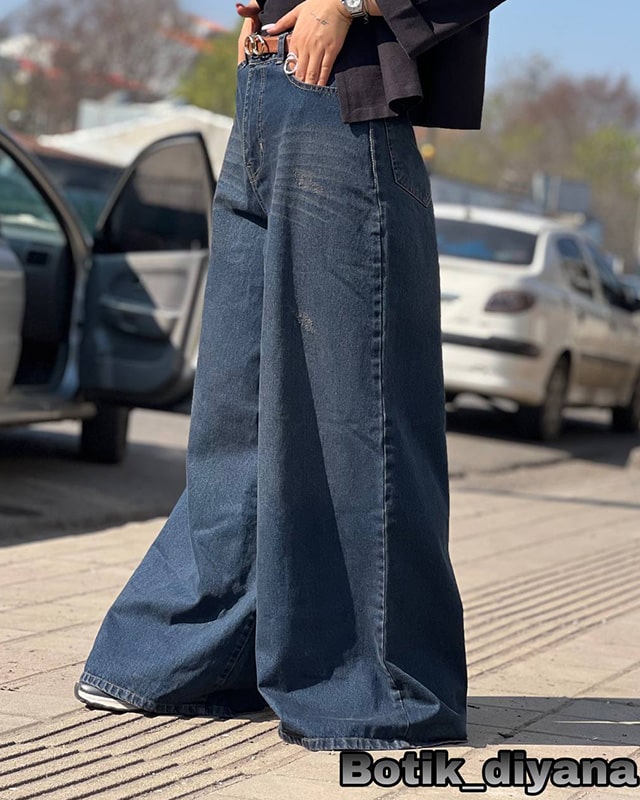 شلوار جین بگ دامنی