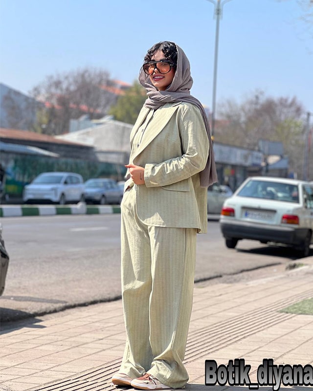 ست سه تیکه مدل شکوفه