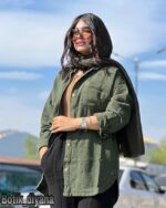 شومیز لینن حصیری مدل آزی