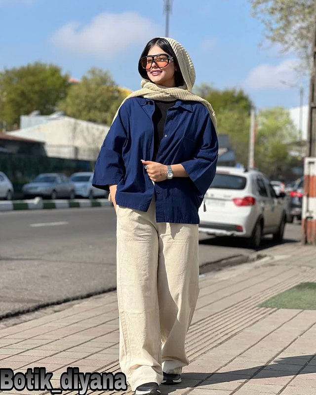 شومیز لینن مدل قاصدک