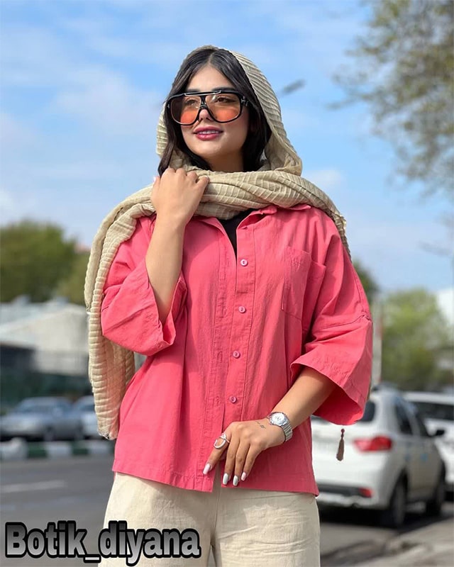شومیز لینن مدل قاصدک