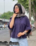 شومیز لینن مدل دلانو