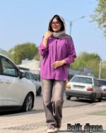 شومیز کتان مدل سانی