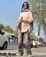 شومیز کتان مدل سانی