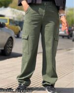 شلوار کارگو کتان