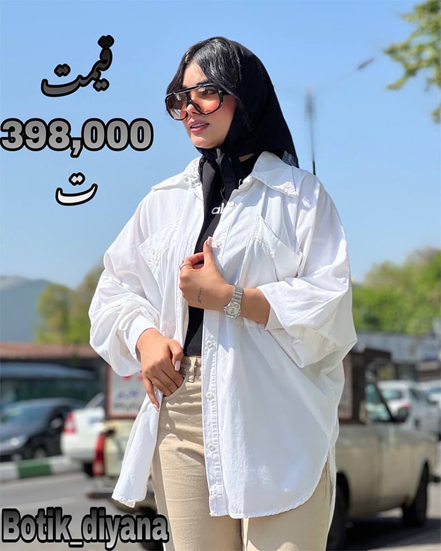 شومیز کتان مدل ملورا